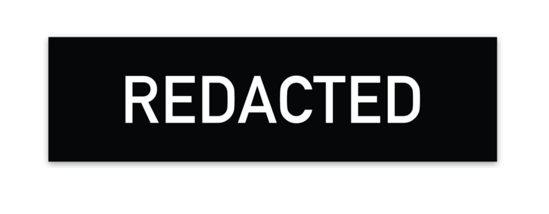 REDACTED Bar Sticker – Redacted Shop