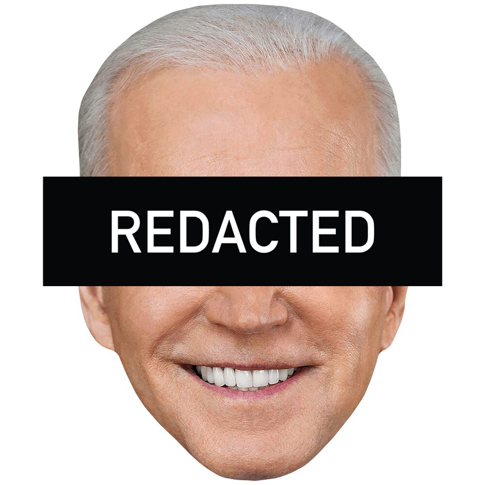 Redacted Joe Biden Sticker